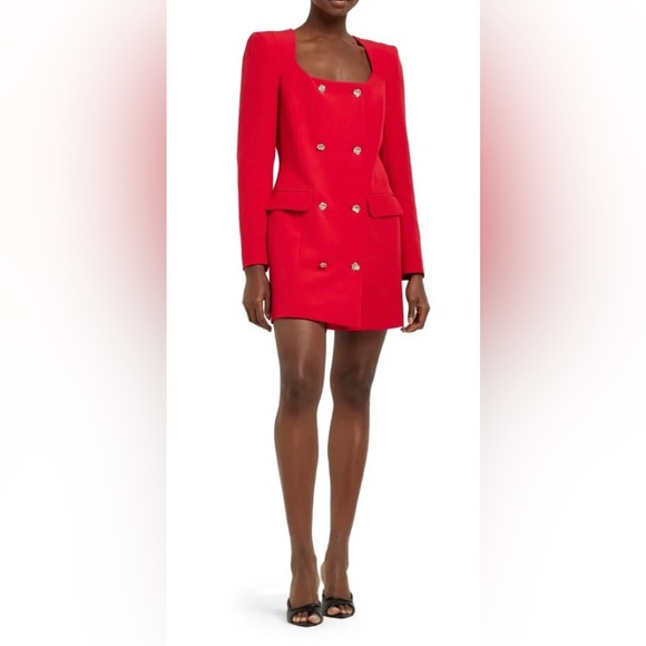 River Island Dresses & Skirts - River Island Double Breasted Blazer Dress, Red Size 14 US 🌹18UK